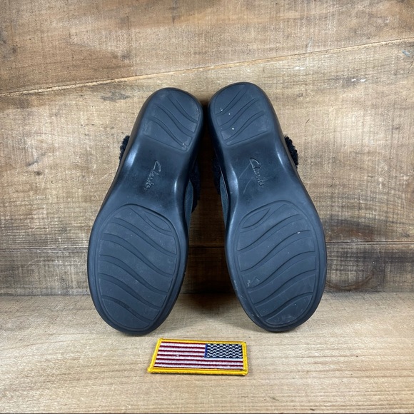 Clarks Bendables Leather/faux fur slip on - Picture 7 of 8